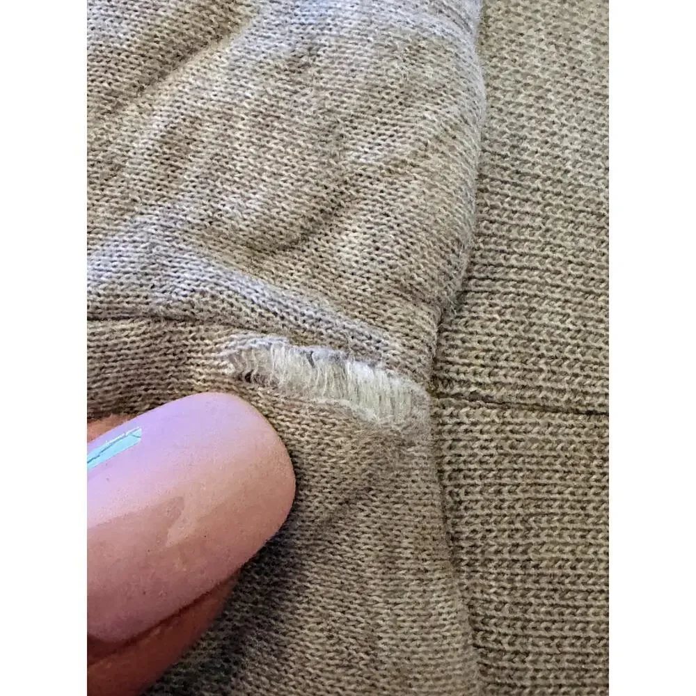 Patagonia Grey Blue Quilted Pullover Sweater Top Size S